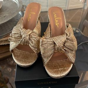 Rose Gold Heels with Bow